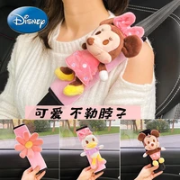 disney minnie mickey donald duck car seat belt shoulder cover cartoon couple cute four seasons car protection anti stroke cover