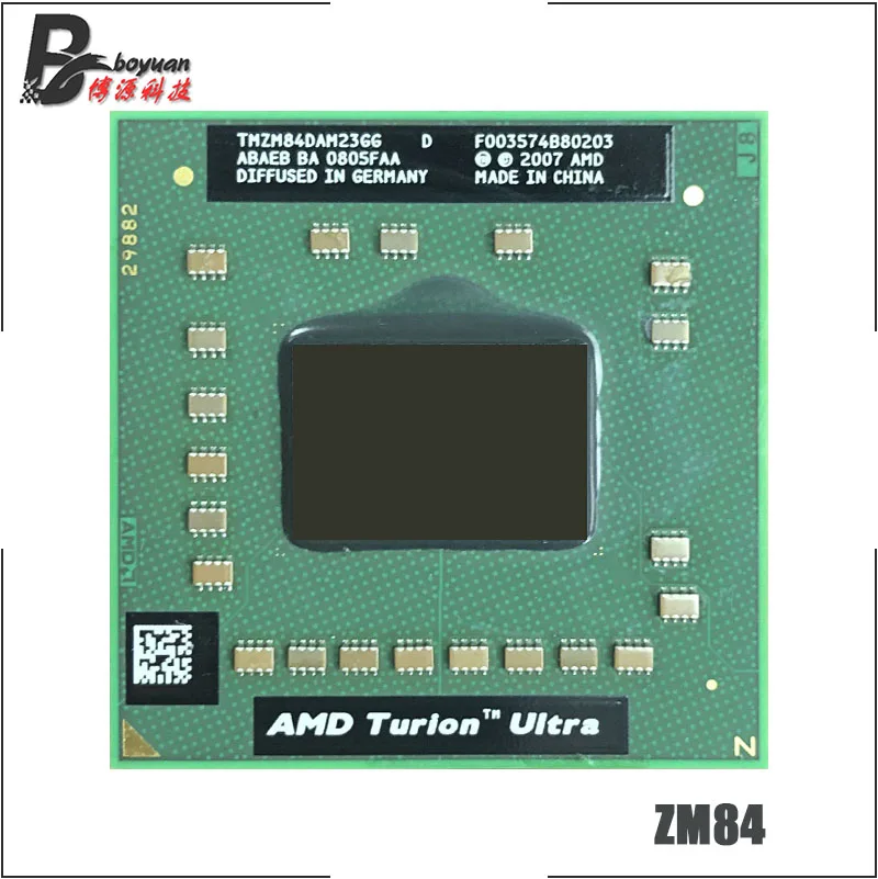 Процессор AMD Turion X2 Ultra процессор ZM 84 ZM84 2 3 ГГц двухъядерный с двумя потоками TMZM84DAM23GG
