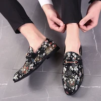 mens dress shoes designer shoes new men hombre slip on leather shoes casual male shoes red soft loafers men wedding party shoes