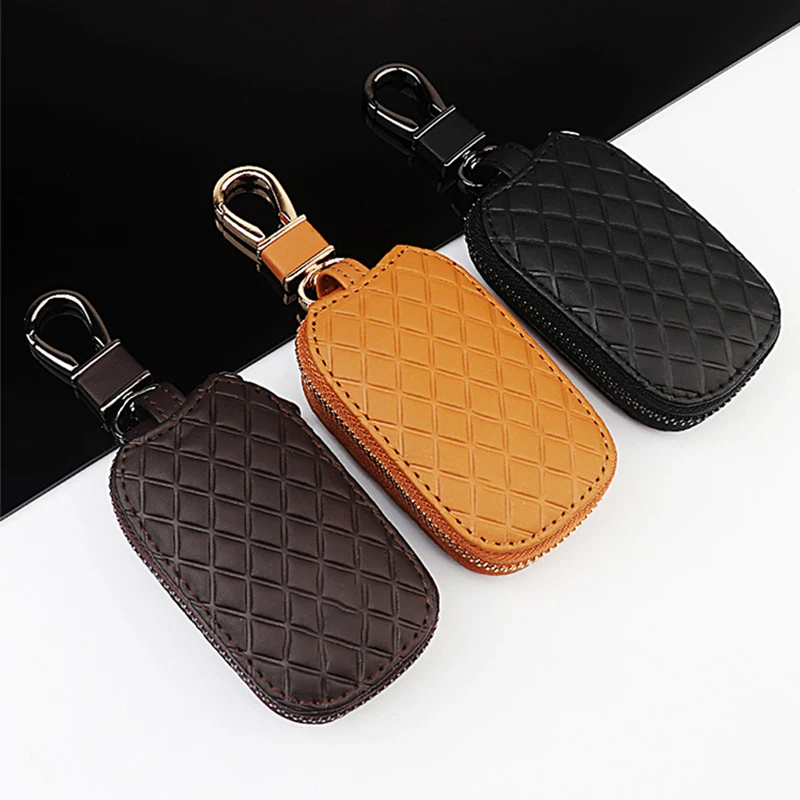 

Car Key Cover Case With Logo Auto Key Bag Shell Keychain decoration Car Accessories For BMW Audi Suzuki Renault Honda SKODA Kia