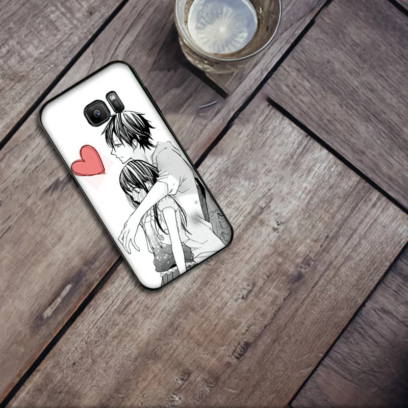 Симпатичное черно-белый мягкий силикон чехол для телефона samsung S6 S7 край S8 S9 S10 PLUS