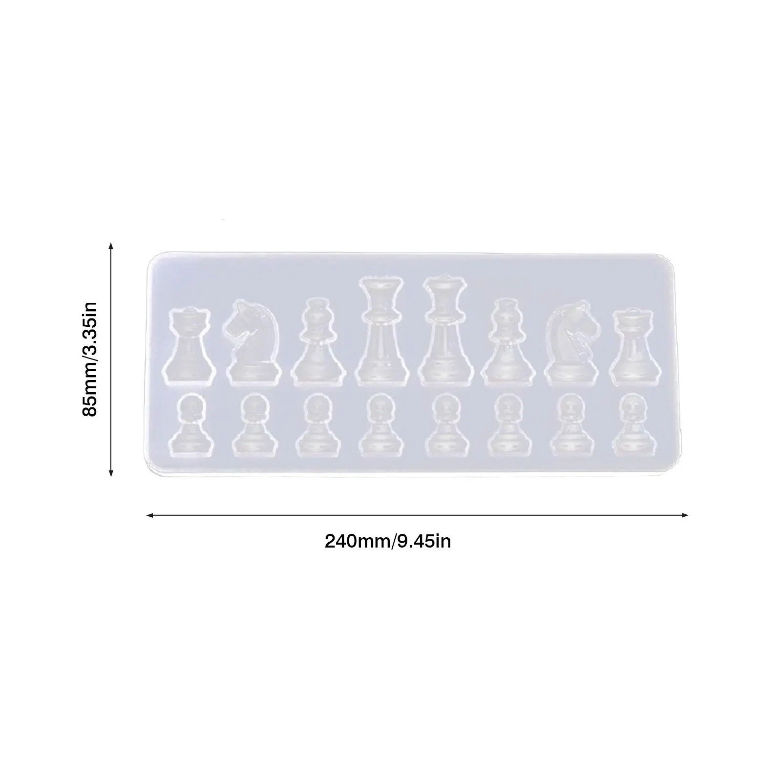 

1 Set 3D International Chess Epoxy Resin Molds Chess Pieces UV Resin Molds Silicone For DIY Jewelry Making Supplies Handmade