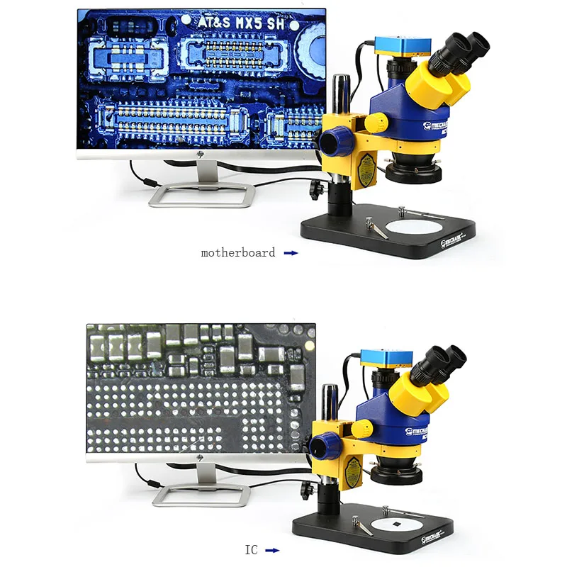 MECHANIC Microscope Camera DX-340 34 Million Pixel Industrial Grade HDMI USB Simultaneous Output motherboard Chips Phone | Инструменты