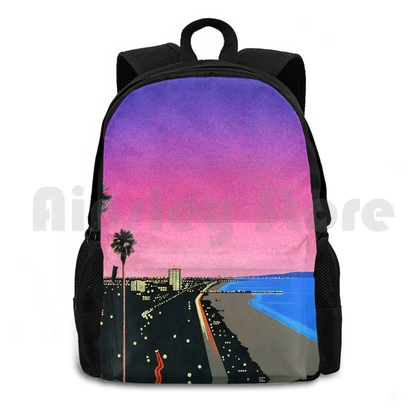 Влажный Klopo Хироши Nagai Vaporwave Панты наружный походный рюкзак для верховой езды