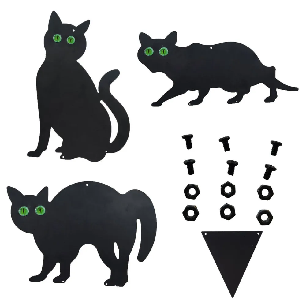 

Pest Scarers Garden Deterrent Rat-proof Bird Deterrent Black Cats Garden Mental Outdoor Different Shapes Metal Animal Repellent