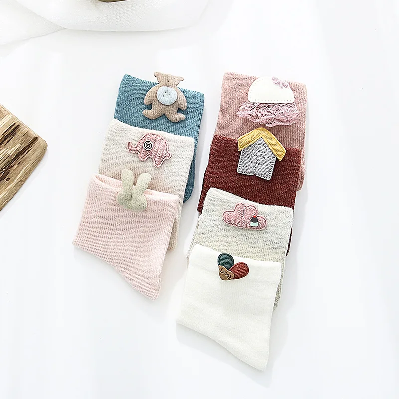 Calcetines de algod&oacute;n para ni&ntilde;os y ni&ntilde;as, medias de colores s&oacute;lidos para reci&eacute;n nacidos, primavera y verano, 3 par/lote-1