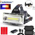 Светодиодный налобный фонарь, регулируемый на 90 градусов, 3 режима освещения, аккумулятор 18650