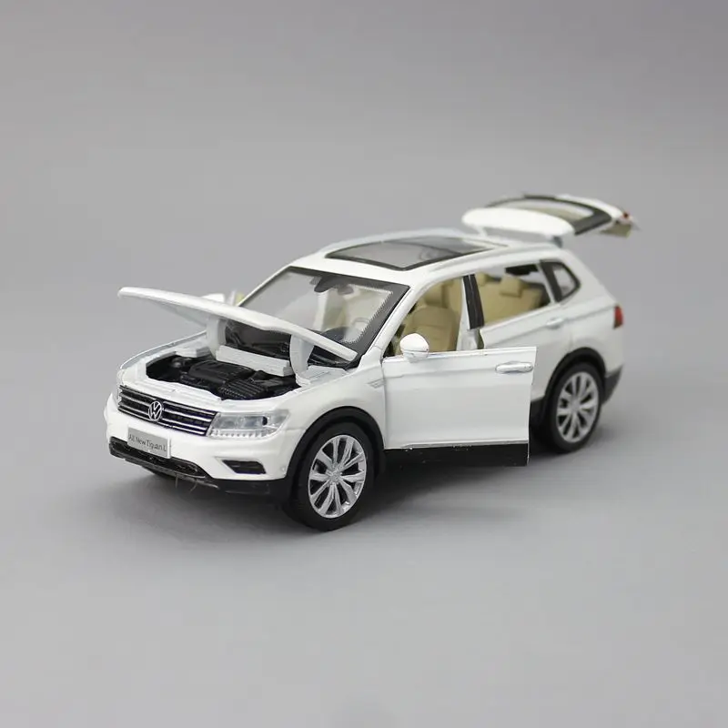 Модель игрушечного литья под давлением/Масштаб 1:32/машина Volkswagen Tiguan L/тяговый