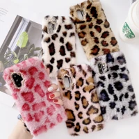 luxury fashion leopard print fluffy fur soft phone case cover for samsung galaxy a102030405070 m102040s a3151714121s
