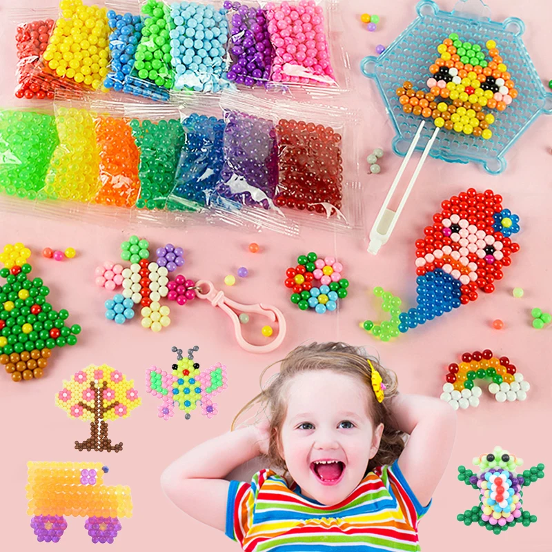 Дополнительные бусины Hama пазлы Aquabeads набор аквабусин сделай сам шарики для игр