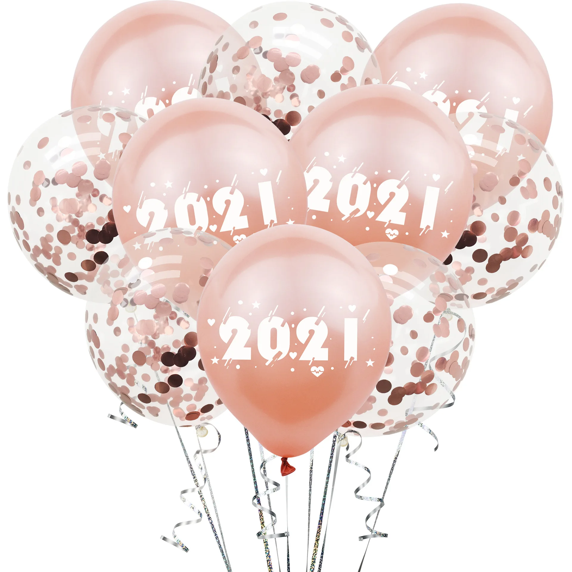 

10pcs Happy New Year Balloons Set 12inch Pink Latex Ballons Wedding Balons Christmas Balons Happy Birthday Decor Kids Boy Girl