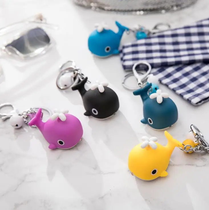 Брелок для ключей креативный подвесной мини брелок в виде синей рыбы с