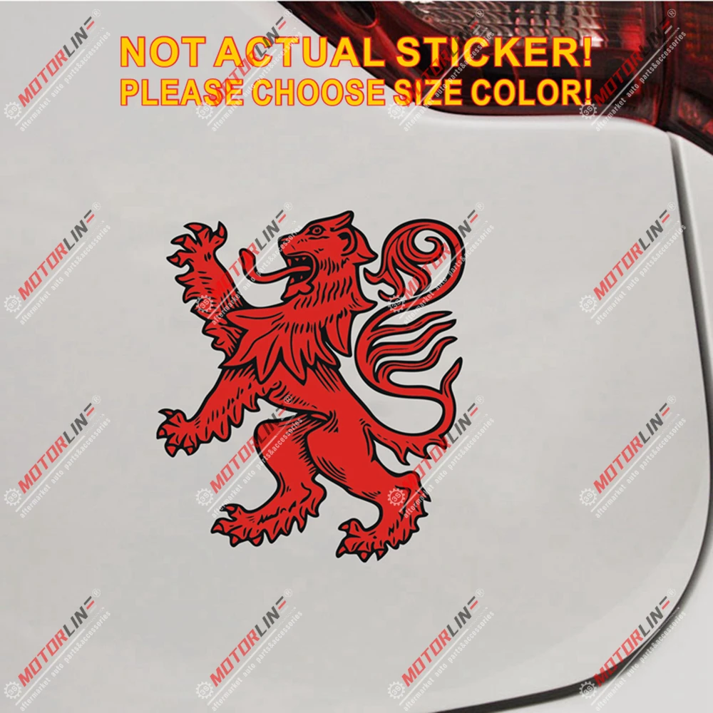 Шотландский Лев рампант шотландская наклейка автомобильная виниловая красная