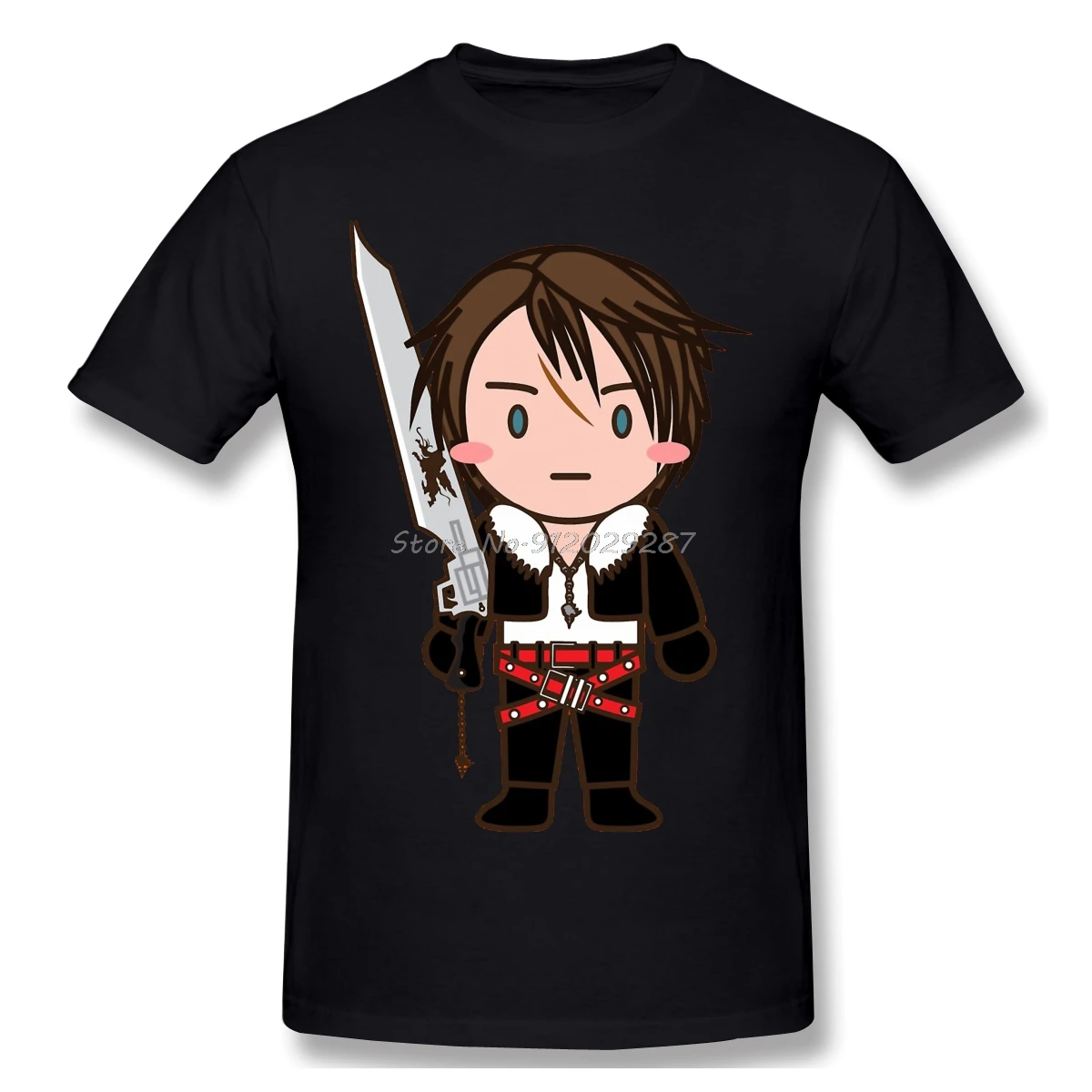 Футболка мужская с круглым вырезом хлопковая финальной фантазией для ролевых