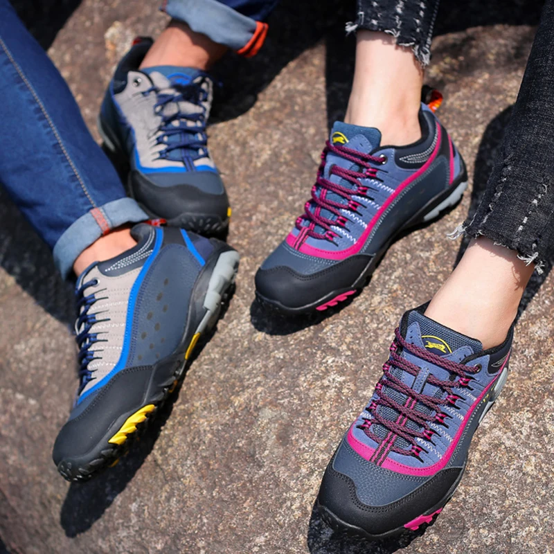 Уличные из натуральной кожи Для мужчин Пеший Туризм обувь Водонепроницаемый