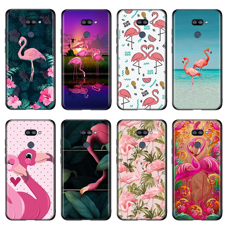 

pink red Flamingo For LG K22 K71 K61 K51S K41S K30 K20 2019 Q60 V60 V50 V40 V35 V30 G8 G8S G8X ThinQ Phone Case