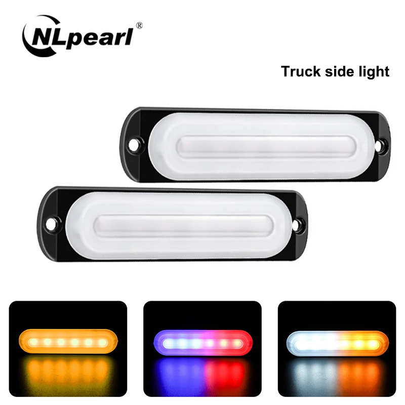 Nlpearl 2x автомобиль светильник Ассамблея 4/6SMD грузовик боковой 24V Светодиодный s