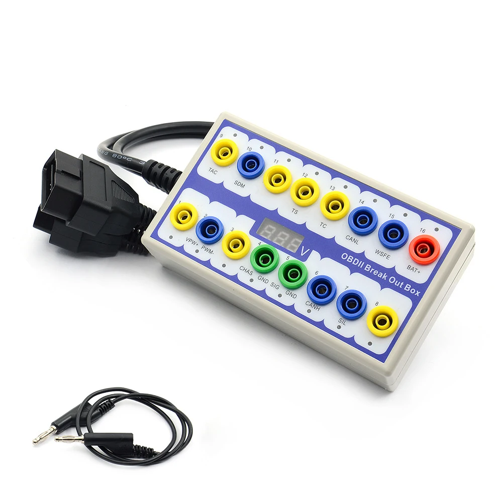

OBD 2 Tools Time Saving Detector Car Manual Repair Connector Breakout Box Tester Quick Switching Accessories Diagnostic Auto