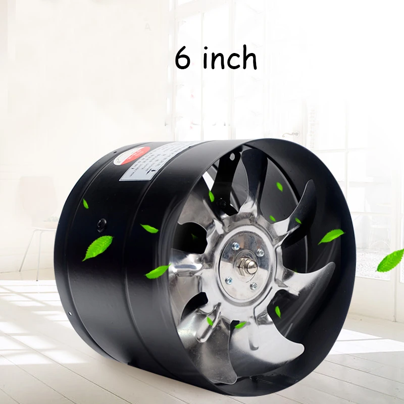 6-дюймовый вытяжной вентилятор для кухни туалета жалюзи 6-дюймовая труба