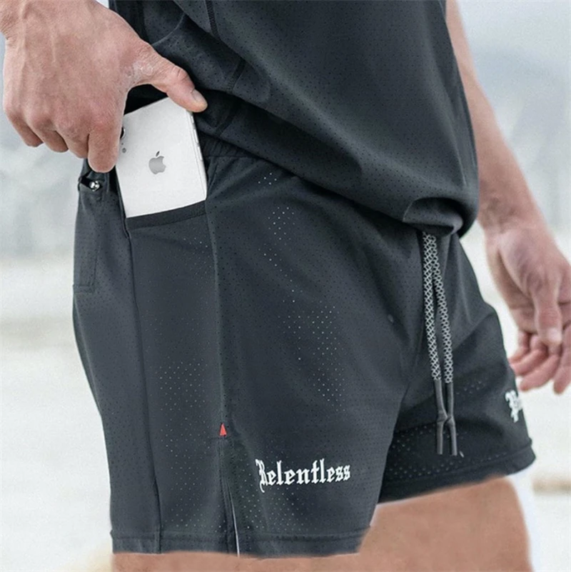 Мужские спортивные шорты для бега быстросохнущие тренировок и фитнеса s