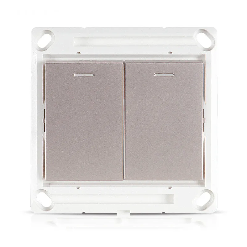 Переключатель Простой моды текстуры установленная Панель Алюминий матовый