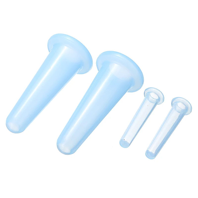 

4pcs Silicone Facial Suction Cup Jar Vacuum Cuppings Cans Suction Cans Anti Cellulite Cups for Body Neck Facial Massage