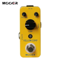mooer yellow comp micro mini classic optical compressor effect pedal true bypass full metal shell guitar accessories