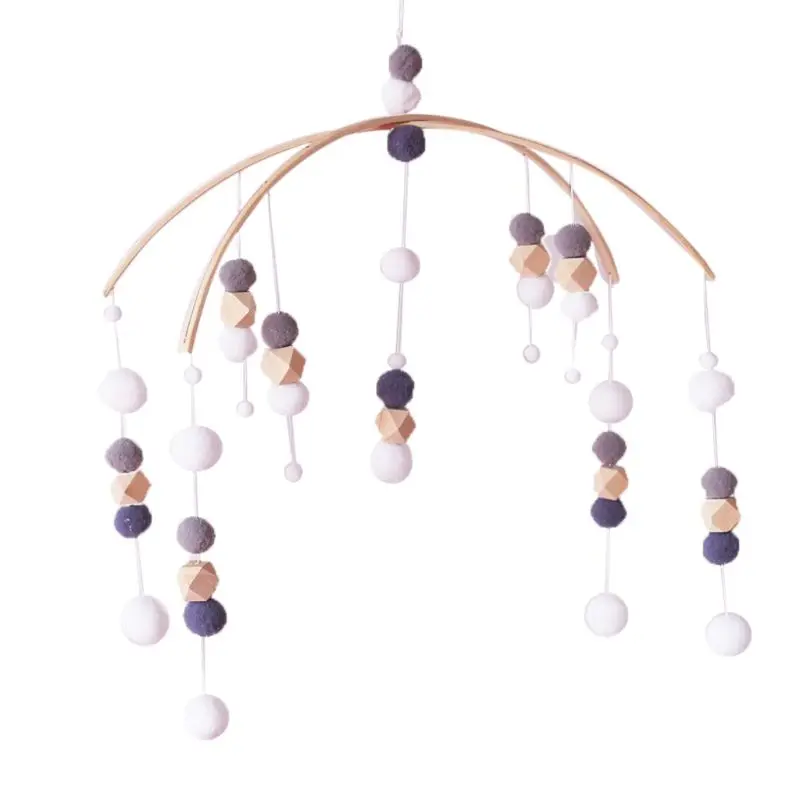

Nordic Style Felt Ball Wind Chimes Baby Crib Children Room Home Decoration
