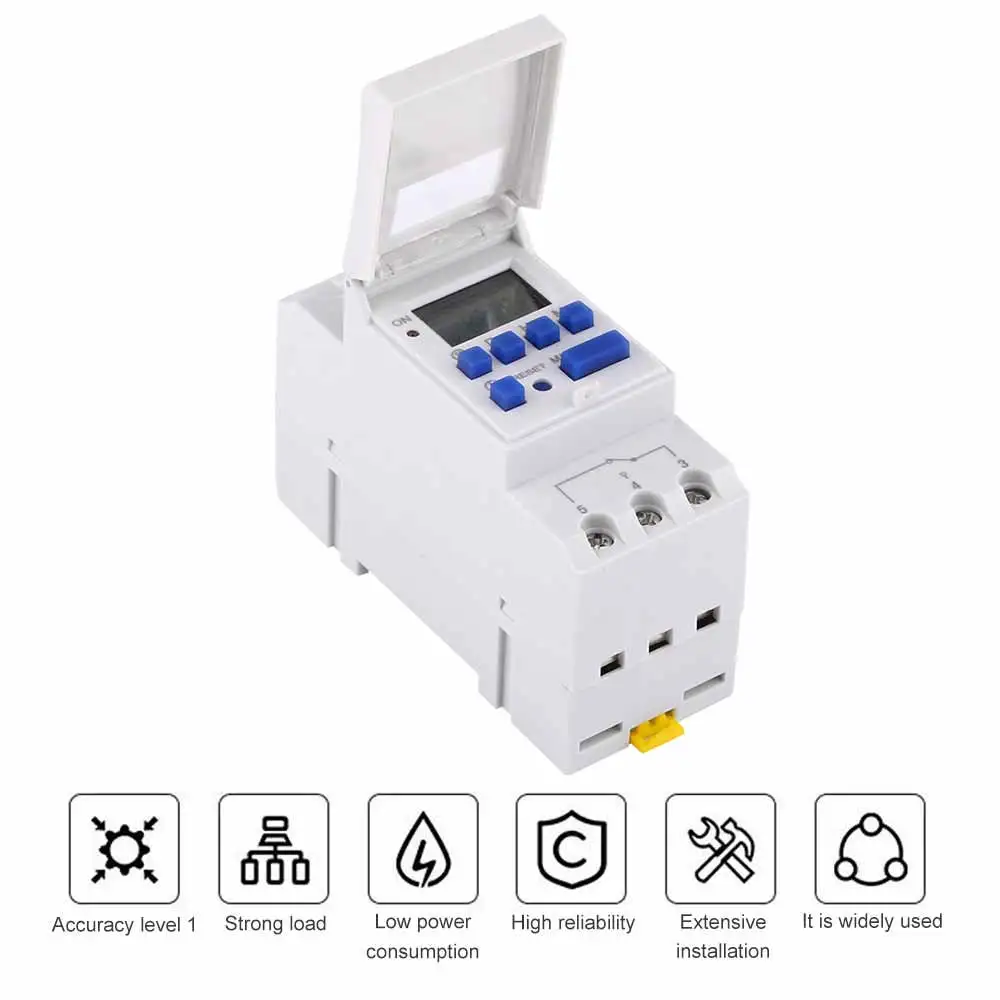 

Timer Switch AHC15A Rechargeable LCD Display Timer Weekly Programmable Electronic Relay Time Switch ControllerAC 180V To 264V