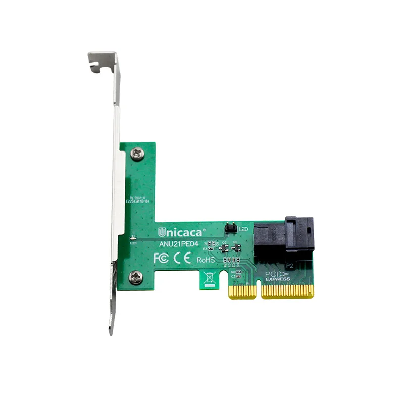 Адаптер UNICACA ANU21PE04 SFF8643* 1 PCIe3.0 X4 12 ГБ/сек. U.2 exp rise(поддержка nvme устройства