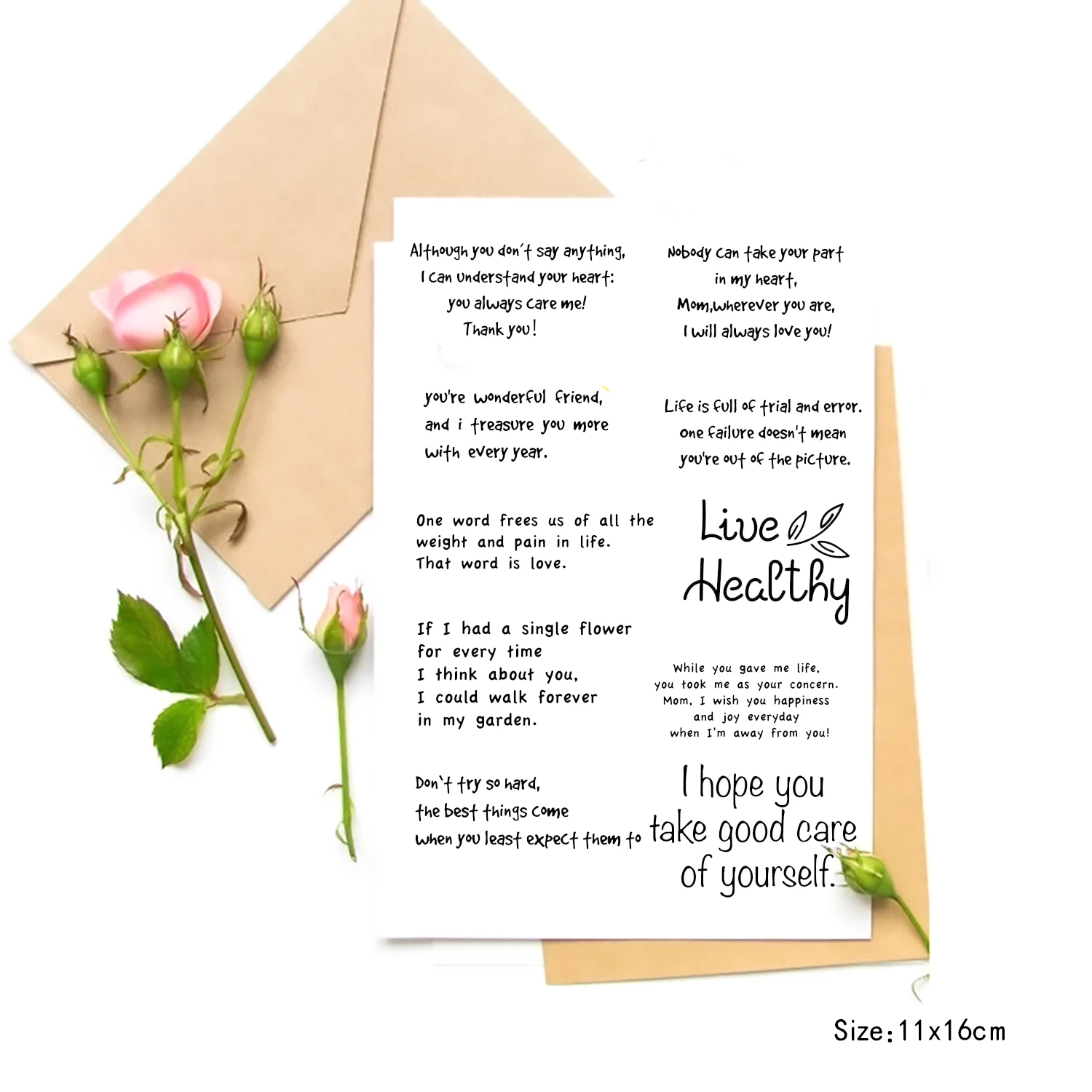 

Text Blessing Clear Stamps Scrapbooking Crafts Decorate Photo Album Embossing Cards Making Clear Stamps New