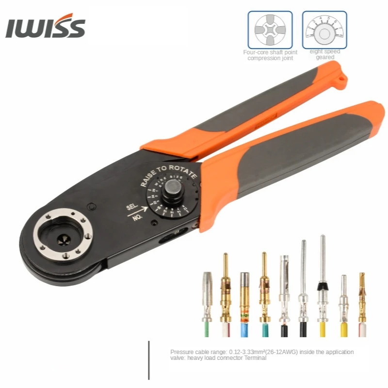 IWISS HD 2612 обжимные клещи авиации изоляционный контактный зажим для четырех