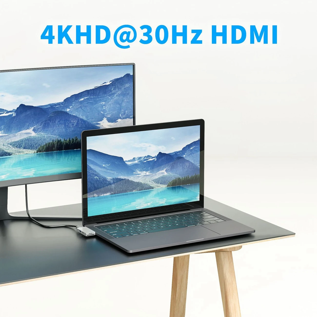 

5 In 1 USB C Hub Type Cto 4K HDMI USB 3.0 SD/Micro SD Card Reader Adapter PD Charging Laptop Docking Station for Switch iPad Pro