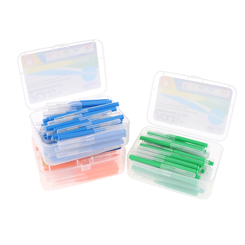 

60Pcs 0.6-1.5mm Interdental Brushes Health Care Tooth Toothpick Oral Hygiene