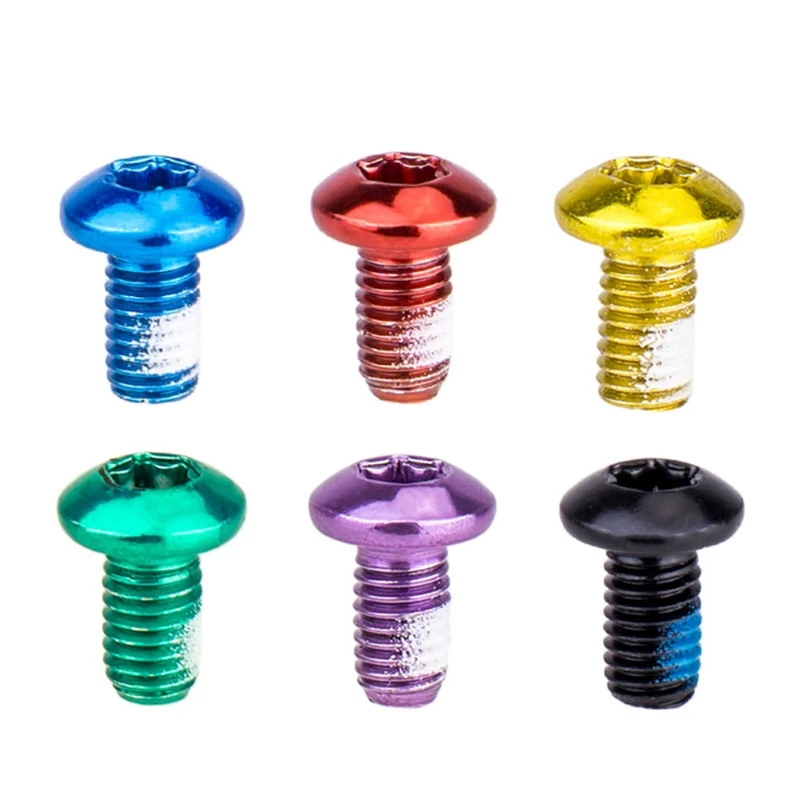 

12 Pcs Mountain Bike Bicycle Disc Brake Rotor Torx T25 Bolts M5 Road Bike Disc Brake Rotor Screws Bicycle Bike Parts