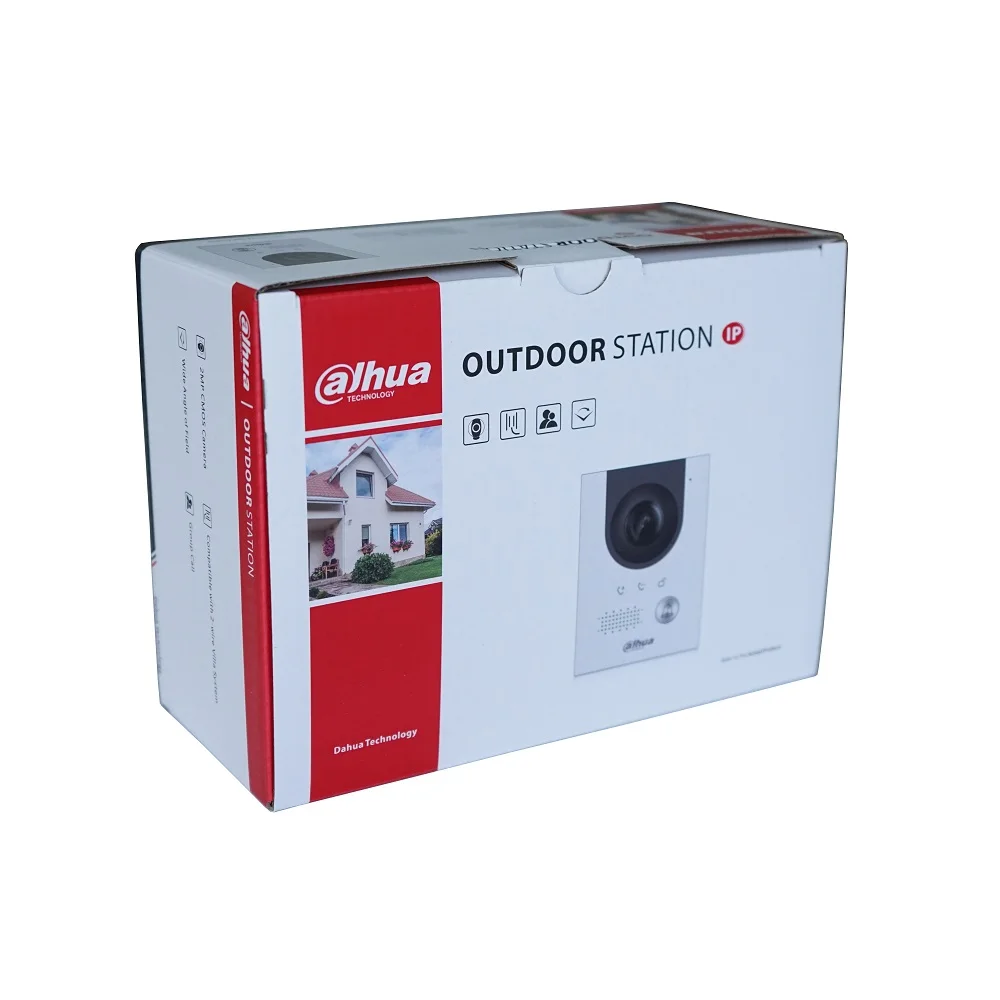 Dahua VTO2202F-P-S2 PoE(802.3af) и 2-проводной IP металлический дверной звонок для виллы