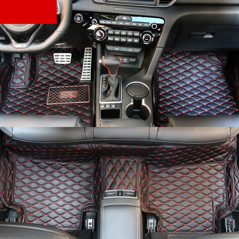 Кожаные автомобильные коврики Lsrtw2017 аксессуары для Kia Sportage 2016 2017 2018 2019 2020 2021 QL 4 Kx5