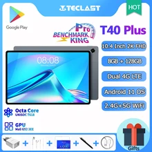 World Premiere Teclast T40 Plus 10.4 Tablet Octa Core CPU Android 11.0 2000x1200 IPS 8GB RAM 128GB ROM 4G Network 5G WiFi GPS