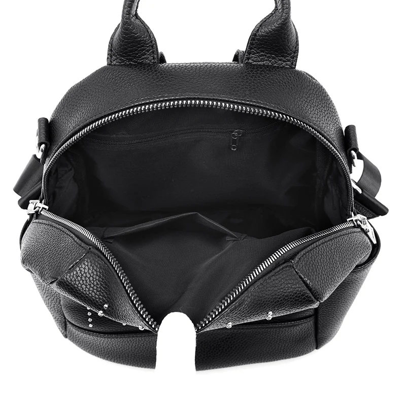 Модный новый простой женский рюкзак из искусственной кожи Повседневная дорожная