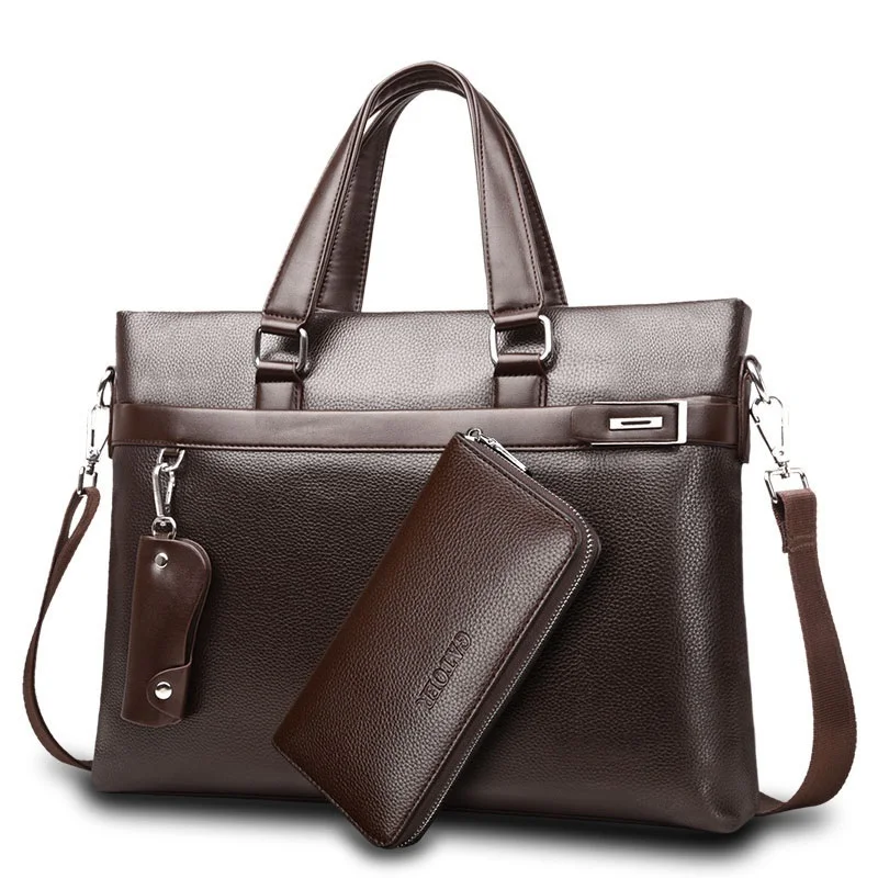 Новые мужские сумки-мессенджеры через плечо в горизонтальном стиле деловой