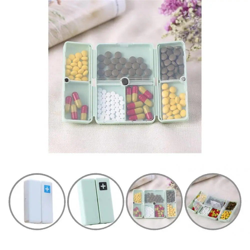 

Dustproof Lightweight Tablet Vitamin Pill Storage Holder for Office