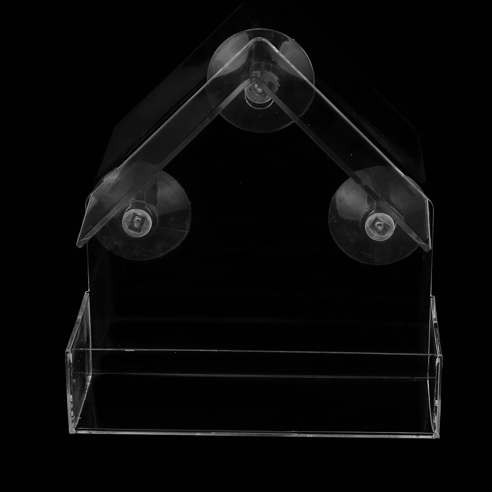 

Bird Feeder Acrylic Transparent Window Observation Bird Feeder Tray Bird House Pet Feeder Suction Cup Installation House Feeder