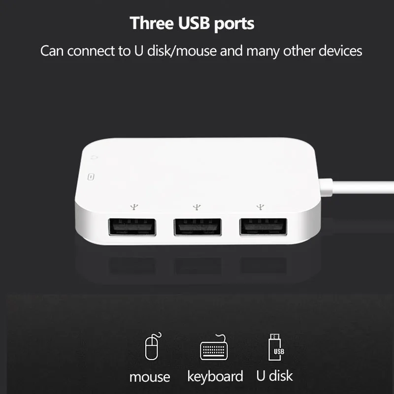 

Type c to USB Docking station hub USB C to 3.5mm earphone adapter with typec charge port splitter 3.0 usb for macbook Samsung