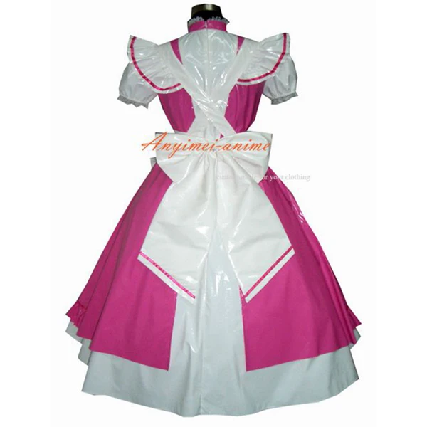 

Sexy Sissy Maid Pvc Lockable Dress Uniform Cosplay Costume Tailor-made[CK905]