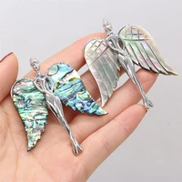 womens brooch natural shell beauty with wing for jewelry making diy necklace pendant clothes shirts accessory