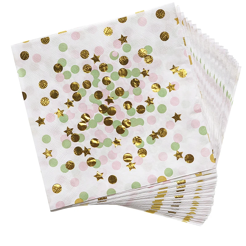 10 шт./лот фольга в Золотой горошек товары для дня рождения свадебвечерние