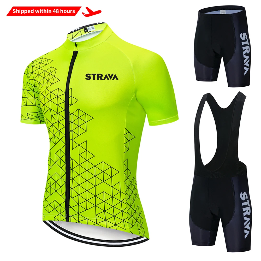 Велосипедный комплект из джерси 2020 летняя профессиональная команда STRAVA
