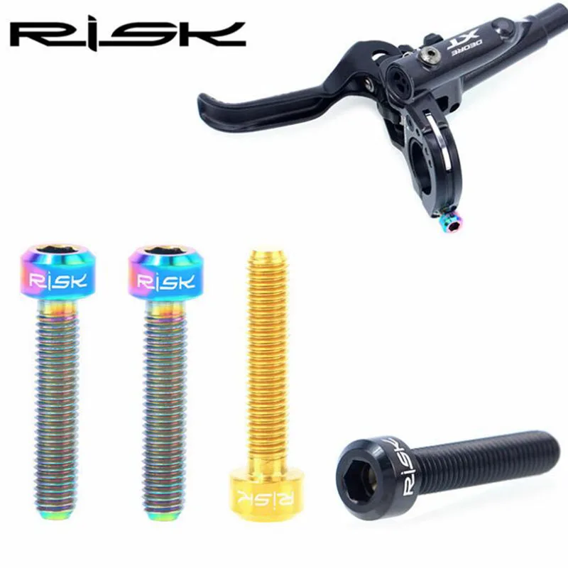 Risk Titanium велосипедные фиксированные винты M5 * 25 мм MTB гидравлические тормозные
