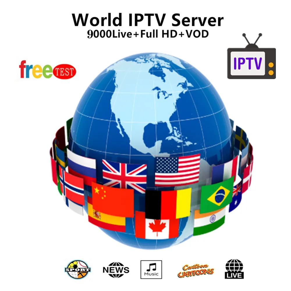 Европа IP tv подписка Франция Великобритания Немецкий Арабский голландский Швеция Испания Польша Португалия США Smart tv IP tv M3U 9000 Live