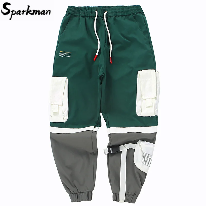 Мужские брюки карго в стиле хип хоп с несколькими карманами 2019 Харадзюку